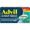 (3 pack) (3 pack) Advil Liqui-Gels minis (160 Count) Pain Reliever / Fever Reducer Liquid Filled Capsule, 200mg Ibuprofen, Easy to Swallow, Temporary Pain Relief