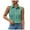 Green, variant on Womens Sleeveless Button Down Shirt Collared Cotton Linen Blouse Casual Office Shirts Basic Tank Top (White, L)