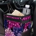 thumbnail image 6 of Petal flower Leak-Proof Foldable Car Garbage Can with Lid and Hanging Storage Bag, 6 of 6