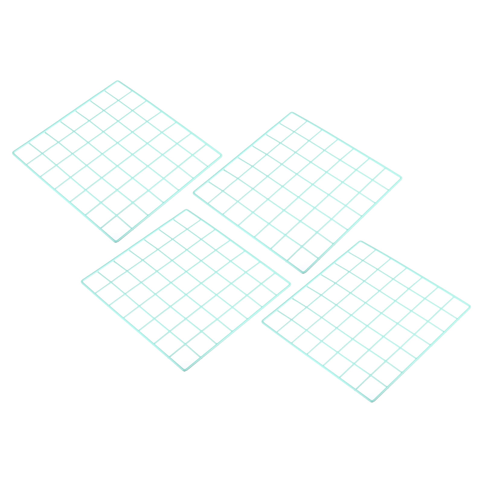 Uxcell 14x14" Wire Grid Panel, 4 Pack Metal Mesh Wall Decor Decorative