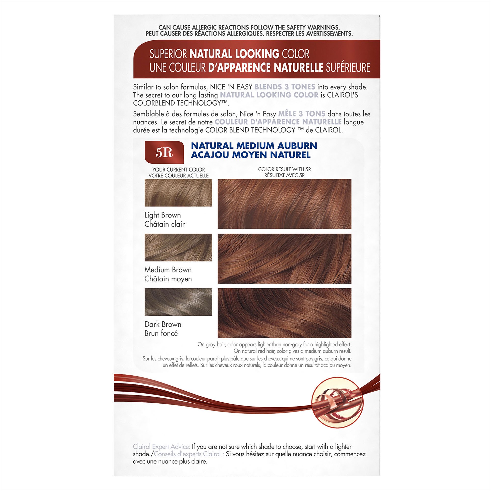 Clairol Nice N Easy Hair Color 111 Natural Medium Auburn Pack