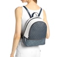 thumbnail image 3 of Michael Kors Women's Rhea Medium Metallic Signature Logo Backpack (Navy), 3 of 3