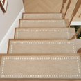 thumbnail image 1 of Peldaños antideslizantes tchdio 15 piezas, alfombra suave, 20 x 76 cm, beige, 1 of 7