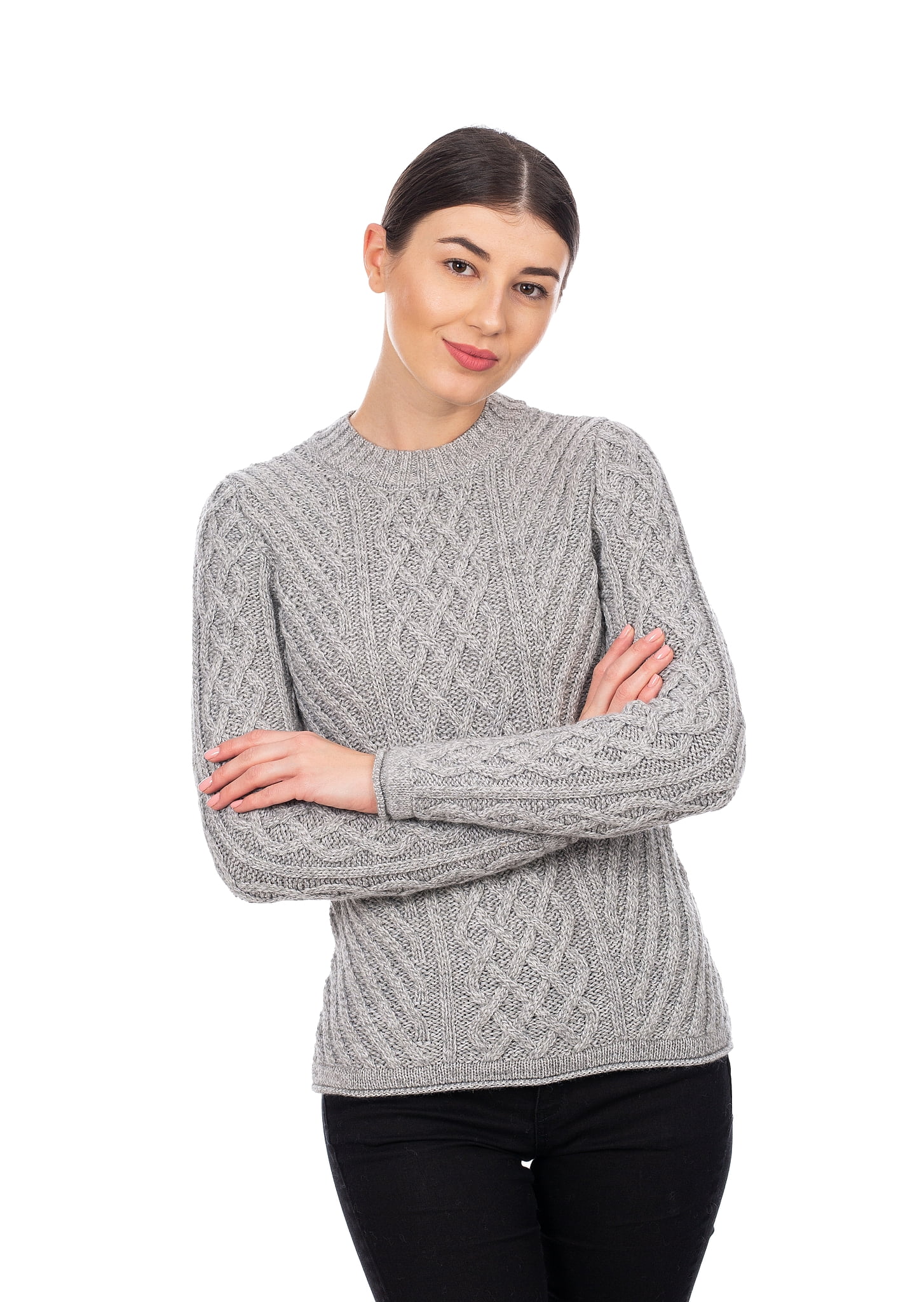 ladies crew neck jumpers