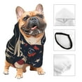 thumbnail image 3 of Xecao Patriotic Bulldog Art Pattern Sweatshirts Winter Pet Dog Hoodie Puppy Coat Dog Sweaters Dog Clothes with Hat Dog Clothes Costume Outfit,Small Pets Wear-Small, 3 of 7