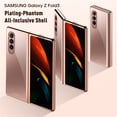 thumbnail image 2 of SaniMore for Samsung Galaxy Z Fold 3 Electroplating Folding Case, Rugged PC High Transparent [Not Yellowing Technology] Full Body Protective Case for Samsung Z Fold 3 Women Men, Clear, 2 of 8