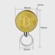 thumbnail image 5 of Mini Coin Butane Ligher with Keychain Refillable Adjustables Novelty Cryptocurrency Lighter Present for Men, 5 of 5
