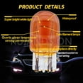thumbnail image 5 of Ruiandsion T20 7440 7443 Halogen Replacement Bulb, 800LM 2500K Amber Yellow Light 12V W21/5W Non-Polarity for Brake Tail Turn Signal Lights,pack-10, 5 of 6