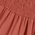 thumbnail image 7 of Endives Women's Linen Pant High Waist Elastic Casual Loose Long Pants SpringTrendy Orange, 7 of 7