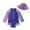 j-131Purple92, variant on MEZZALL Child Girls Long Sleeve Swimsuit Sets With Hood Color Block Design Comfortable Swimwear Kids Toddler Holiday Summer Two Piece Beach Bathing Suit