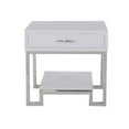 thumbnail image 1 of Home Fare High Gloss White Chairside Chest, 1 of 5