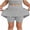 Grey, variant on Girls Athletic Skort with Shorts - Tennis Cheerleading Play Skirt with Pockets, Comfortable Stretch Fabric for School Sports and Gym