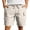 Beige, variant on Mens Cargo Shorts with Pockets Drawstring Elastic Waist Quick Dry Lightweight Athletic Clothes