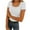 White, variant on Posijego Going out Tops for Women Lace Scoop Neck Short Sleeve T-Shirts Ribbed Knit Basic Tees Trendy Clothes