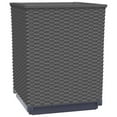 thumbnail image 4 of vidaXL 11.8"x11.8"x14.6" Black Polypropylene Solid Print Movies Planter Boxes 2 Count, 4 of 7
