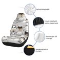thumbnail image 6 of Honeii Funny Animals Series for Car Seat Covers Full Set, Seat Covers for Cars, Car Seat Protector Waterproof, Leather Car Seat Cushion-1, 6 of 9