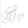 thumbnail image 7 of Entryway Hallway Console Table with One Drawer One Shelf Wooden Leg Frame Handleless Design - Durable - Entryway Hallway Storage Solution, 7 of 7
