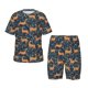 thumbnail image 1 of Balery Reindeer Conjunto de Pijama Infantil de Manga Corta con Estampado – Ropa de Dormir de Algodón Suave-3X-Large, 1 of 6