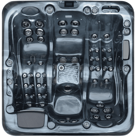 Luxuria Spas Sensation 4-Person 73-Jet 3-Pump Acrylic Double Lounger Hot Tub with Touch Screen and Ozonator