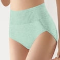 thumbnail image 2 of Panties for Women,High Waist Shaping Control Underwear Seamless Panties Comfortable Breathable Fabric All Day Wear Supportive Everyday Tummy,Womens Underwear,Green,XL, 2 of 5