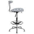 thumbnail image 4 of Lancaster Home Vibrant Colored Seating and Chrome Drafting Stool with Tractor Seat, 4 of 5