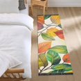 thumbnail image 3 of Yayeee Runner Rug for Bedroom 2'x6' Machine Washable Hallway Non Slip Mat, Beige Leaves, 3 of 8