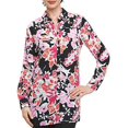 thumbnail image 3 of Foxcroft T-Shirts à Fleurs en Jade pour Femmes, Fleur Rouge, 4AV/MD/RG, 3 of 5