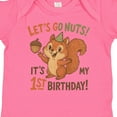 thumbnail image 4 of Inktastic 1st Birthday Squirrel Let's Go Nuts Party Theme Boys or Girls Baby Bodysuit, 4 of 5