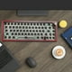 thumbnail image 3 of Teclado para Juegos GMK67 Uso Conveniente Accesorios Retroiluminados RGB (Vino) Rojo, 3 of 7