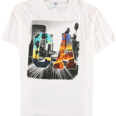 Delta Apparel Mens CA Skyview Graphic T-Shirt White X-Large Delta Apparel Mens CA Skyview Graphic T-Shirt White X-Large