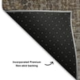 thumbnail image 5 of Addison Rugs Mayfield Premium Machine Washable Transitional Abstract Brown Rectangle Rug, 3' X 5' Machine Washable Transitional Abstract Brown Oversized Sherpa Throw Blanket, 5 of 6