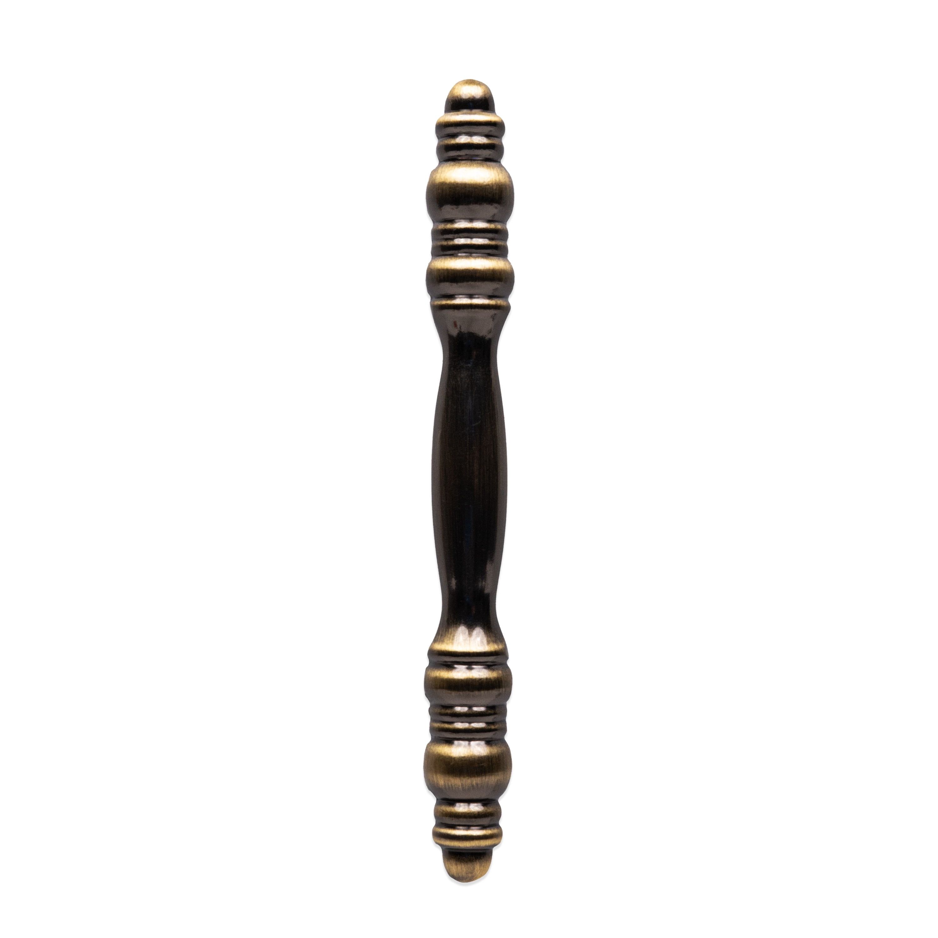 (2 pack) Mainstays 3" (76mm) Center-to-Center Traditional Cabinet Pull, Antique Brass, 6 Pack