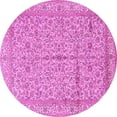 thumbnail image 1 of Ahgly Company Indoor Round Persian Pink Traditional Area Rugs, 6' Round, 1 of 4