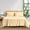 Beige, variant on 100% Egyptian Cotton 400 Thread Count 4 Piece Sheet Set 10 Inch Deep Pocket Color Read Stripe Size Full