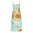 thumbnail image 4 of Summer Casual Dress for Womens Sleeveless Summer Sexy V Neck Spaghetti Strap Long Sundress Loose Beach Maxi Dresses, 4 of 5