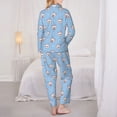 thumbnail image 3 of Bingfone Womens Pajama Sets French Bulldog Head Print,Long Sleeve Loungewear Pajamas Set-Small, 3 of 8