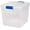 Blue, variant on HOMZ 7.5-Quart Plastic Storage Bins with Latching Lids, Clear/Gray, 5 Pack