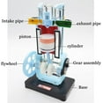thumbnail image 2 of Gamvdout 4 Stroke Internal Combustion Engine Model - Diesel Engine Model - Four-Stroke Single-Cylinder Diesel Engine Model - For Physics Mechanics Experiment Teaching In, 2 of 7