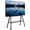 Black, variant on VIVO Rolling Easel Studio TV Floor Stand with Shelf, Fits 49" to 75" Screens