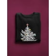 thumbnail image 3 of White Christmas Tree Design Women Sweatshirt, Female x-Large, 3 of 4