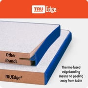 Trapezoid Activity Table - 30 X 60, E-height - Driftwood Gray/Coastal Blue/Gray