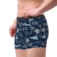 thumbnail image 5 of Salouo Hawaii Palms Print Men's Boxer Briefs,Breathable Underwear Elastic Waistband Briefs for Men -XX-Large, 5 of 8