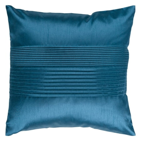 Surya Tracks Decorative Pillow - Teal Blue