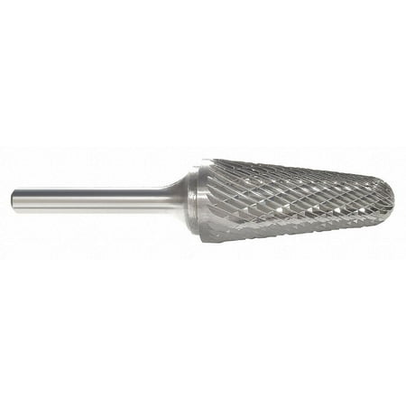 

SL-4 14° Taper With Radius End 1/2 Diameter Carbide Burr Double Cut. 1/4 Shank 1-1/8 Length Of Cut 2.875 Overall Length.