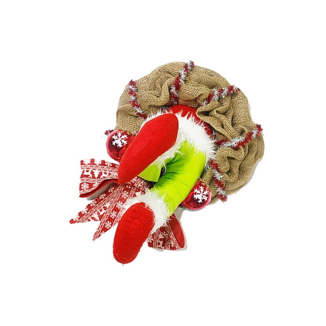 Billuyoard Guirnaldas colgantes de Navidad, muñeco de peluche, ladrón, hogar, exterior, decoración de guirnaldas, aldaba de puerta, ventanas, jardín, Kits de decoración para fiestas S Billuyoard HA040849-01