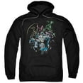 thumbnail image 1 of Batman & Surrounded Adult Pull-Over Hoodie, Black - 4X, 1 of 1
