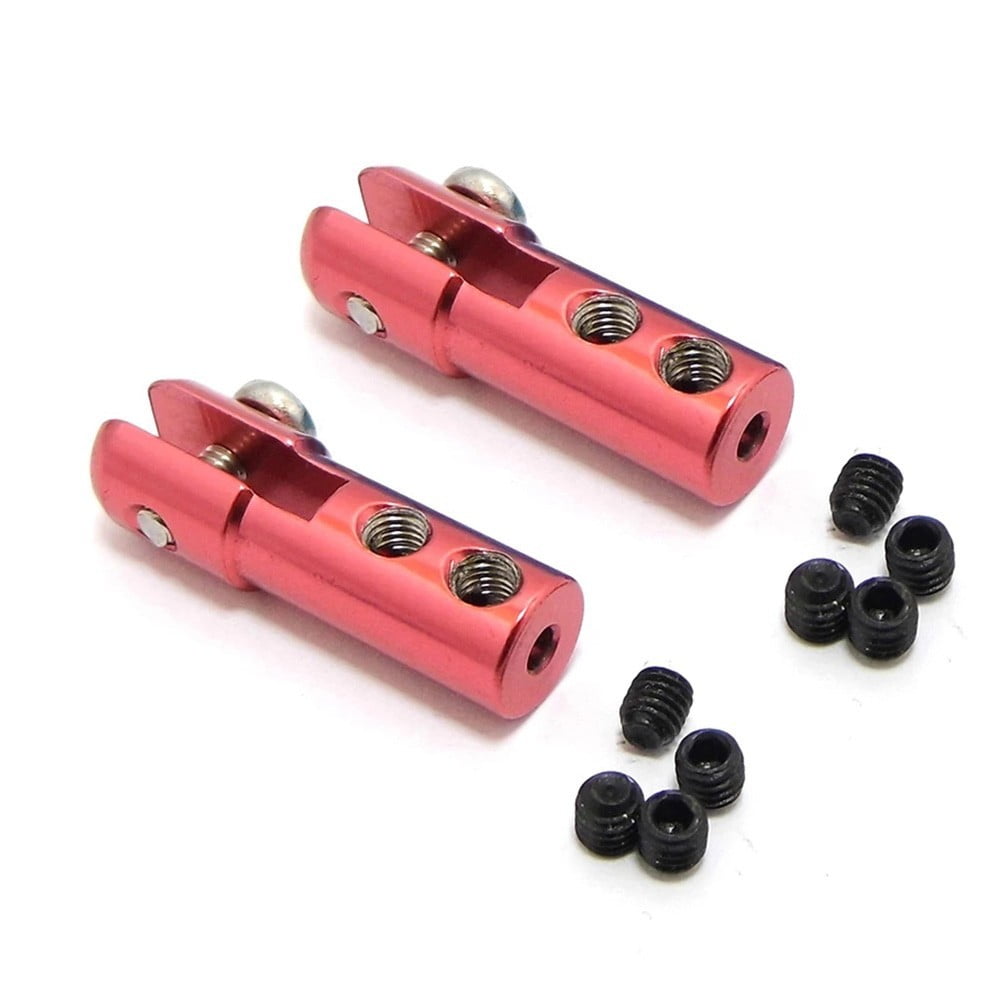 2X Metal Servo Rudder Arms Linkage Joint Tie Rod End Clevis for Rc Boat