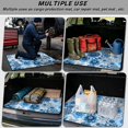 thumbnail image 3 of XYZCANDO Boho Floral Washable Cargo Mat 29" x 39", Waterproof All-Weather Trunk Protection with Non-Slip Backing, Easy-Clean Stitched Edge Mat for SUVs, Sedans and Trucks, 3 of 7