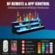 thumbnail image 3 of de 3 Niveles 30 Inch Bottle cm de Profundidadisplay Estante Bar Shelves con Remote & App Control 16 Colors 4 Music Modes Acrylic Lighted Bottle cm de Profundidadisplay para Liquor Shelves, 3 of 6