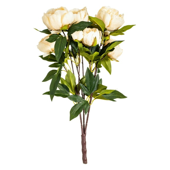 Vickerman 23" Artificial Beige Peony Spray.